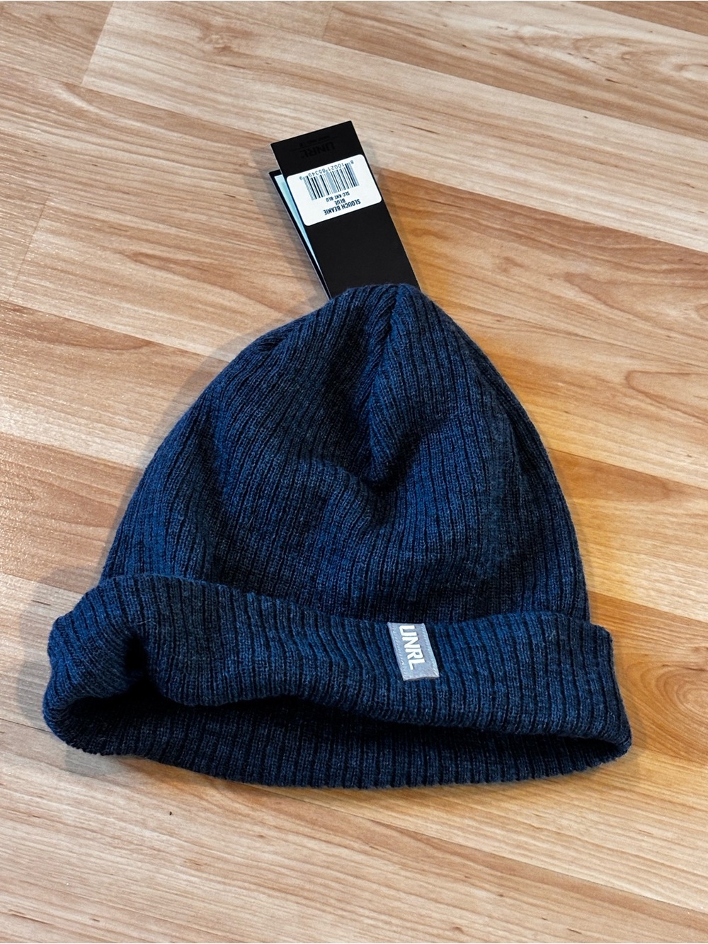 UNRL  Knit Beanie Hat - Blue